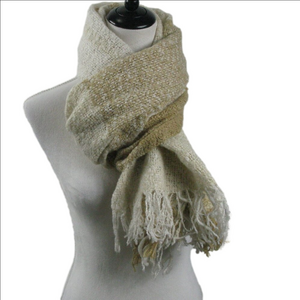 Charming Charlie Tan/Cream Winter Scarf
